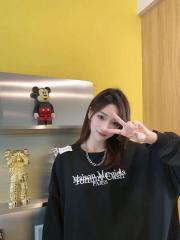 MM6 Maison Margiela x Tommy Cash Embroidery Crewneck Sweatshirt Black