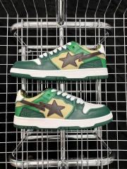 BAPESTA BAPE STA LOW SK8 DUNK Shoes (Pink/Green/Blue)