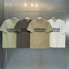 Fog Fear of God Essentials Tee T-Shirt 5 Colors (Beige/Green/White/Gray)