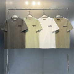 Fog  Fear of God small flocking logo t-shirts 6 Colors