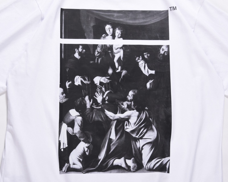 Off White Oil Painting TShirt White