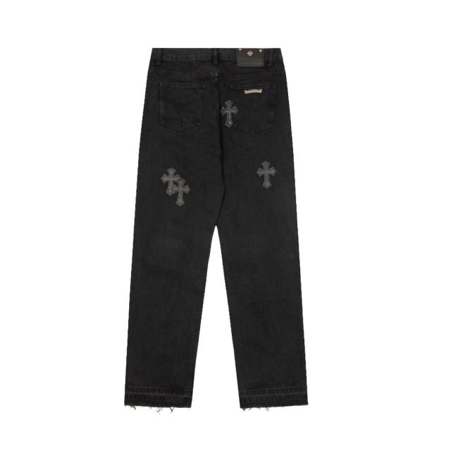 [Best Quality] CH Black Crosses Classic Jeans