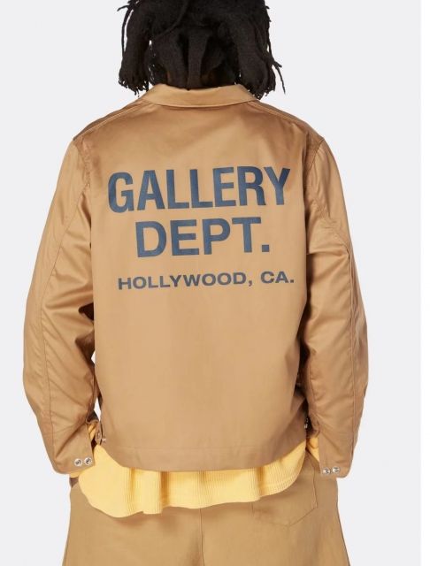 Gallery Dept coach jacket black khaki