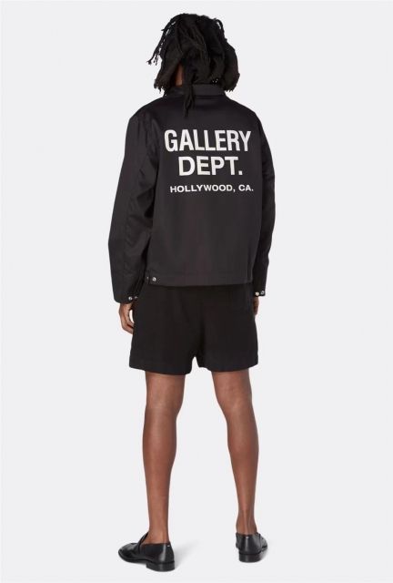 Gallery Dept coach jacket black khaki