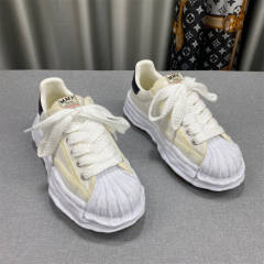 Masion Mihara Yusuhiro MMY Canvas Melting Sole Shoes BeigeLow