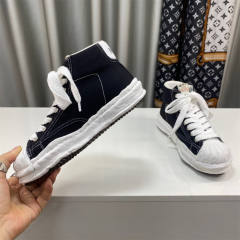 Masion Mihara Yusuhiro MMY BLAKEY Melting Canvas Sole Black Shoes