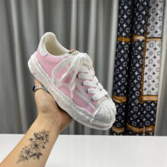 Masion Mihara Yusuhiro MMY Canvas Melting Sole Pink Shoes