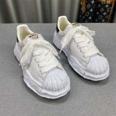 Masion Mihara Yusuhiro MMY Canvas Melting Sole Shoes White Low