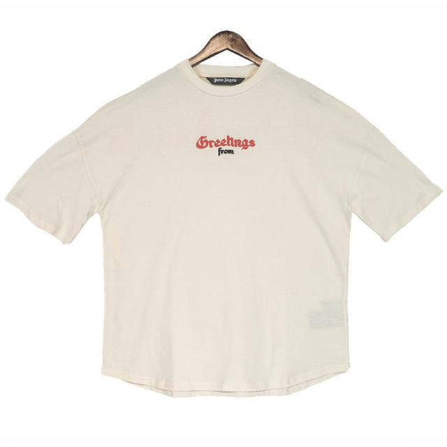 Palm Angels Greeting From California T-Shirt beige