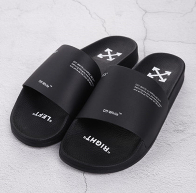 Off White Classic Sandals Slides Women/Men Black