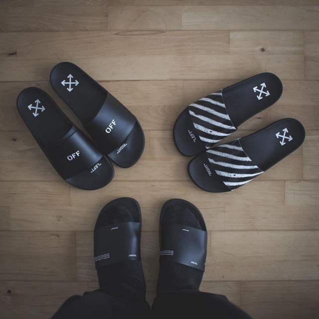 Off White Classic Sandals Slides Women/Men Black