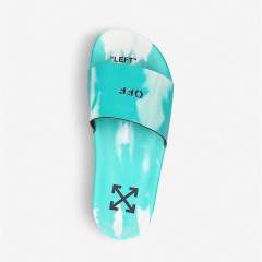 Off White Marble Green Sandals/Slides Women Men