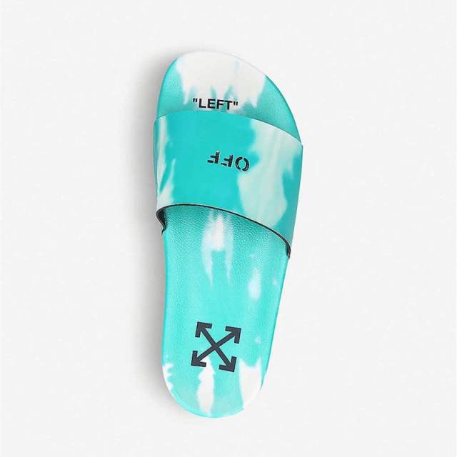 Off White Marble Green Sandals/Slides Women Men