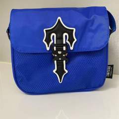 Trapstar Side Shoulder Bag (Black/Blue/Black Reflective)