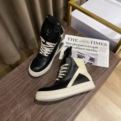 R*ck Owеn* x CH Hi-Street Shoes Boots High Black & White