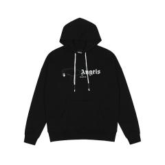 Palm Angels Painting Logo Hoodie (Black/White)