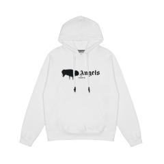 Palm Angels Painting Logo Hoodie (Black/White)