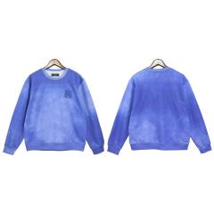 Blue Distressed Colorful Sweatshirt 22FW