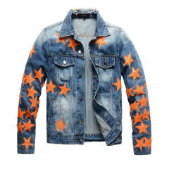 Orange Stars denim jacket
