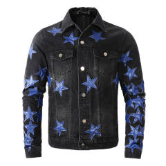 Blue Stars denim jacket Black