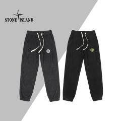 Stone Island Corduroy Sweat Pants Black Grey
