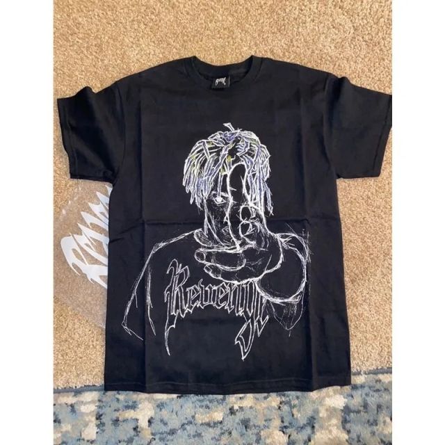 Revenge x Juice WRLD 999 “Sketch Tee” Beige Black
