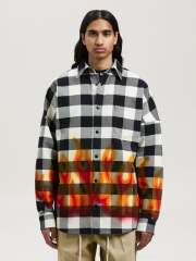 Palm Angels Flame Checkered Shirt