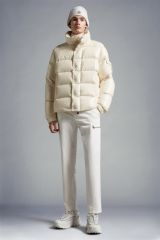 Mon cler Maya 70 Anniversary Puffer Down Jacket Black White