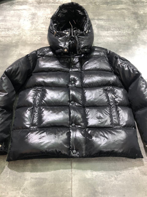 Mon cler Maya 70 Anniversary Puffer Down Jacket Black White