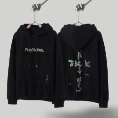 Travis scott motherboard hoodie black blue