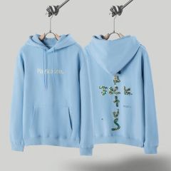 Travis scott motherboard hoodie black blue