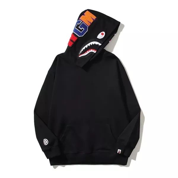 Bape Classic Pullover Clean White Black Shark Hoodie