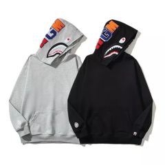 Bape Classic Pullover Clean White Black Shark Hoodie