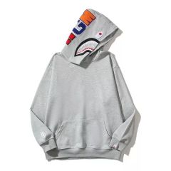 Bape Classic Pullover Clean White Black Shark Hoodie