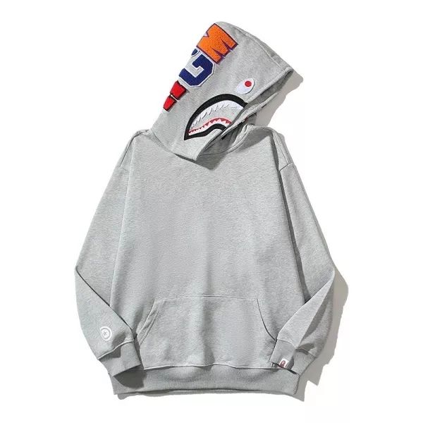 Bape Classic Pullover Clean White Black Shark Hoodie