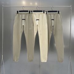 Fear of God Essentials Flocking Sweat Pants Beige Olive