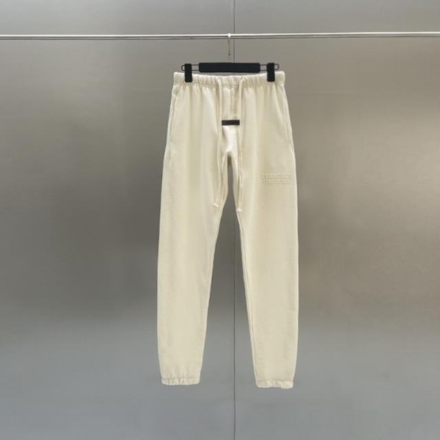 Fear of God Essentials Flocking Sweat Pants Beige Olive