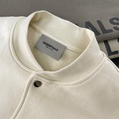 Fear of God Essentials Flocking Jacket Olive Beige Pink