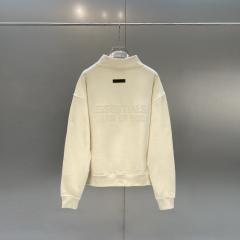 Fear of God Essentials Half-zipped Sweatshirt Beige Olive