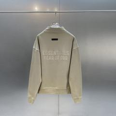 Fear of God Essentials Half-zipped Sweatshirt Beige Olive