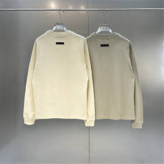 Fear of God Essentials Long Sleeve T-Shirt Beige Olive Clean Fits
