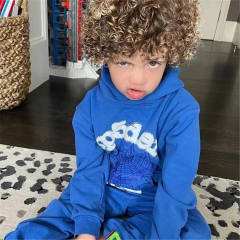 Spider Worldwide Blue kids set hoodie pants