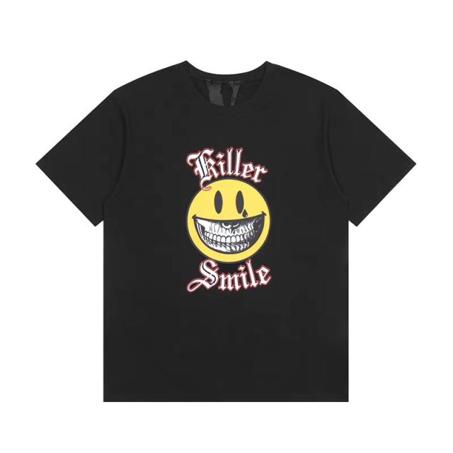 Vlone killer smile t-shirts black white