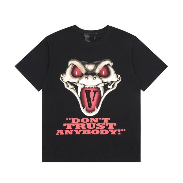 Vlone Snake DON'T TRUST ANYBODY T-Shirt white black