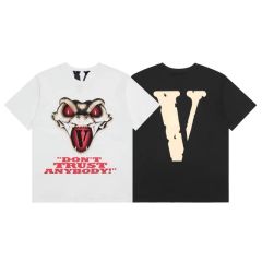 Vlone Snake DON'T TRUST ANYBODY T-Shirt white black