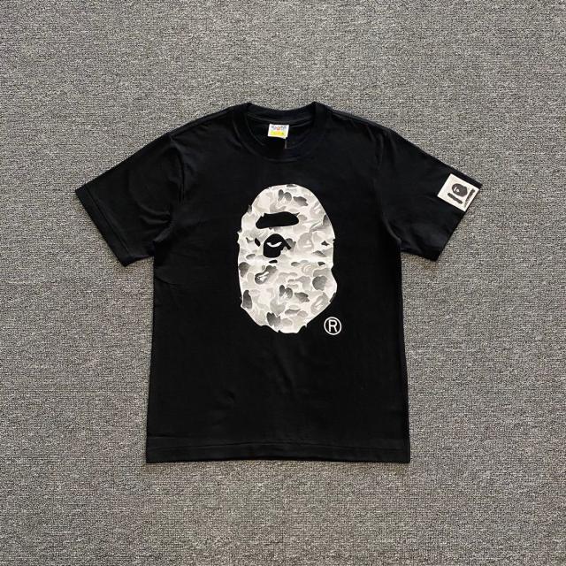 Bape Ink Camo A Bathing Ape Logo T-Shirts White Black