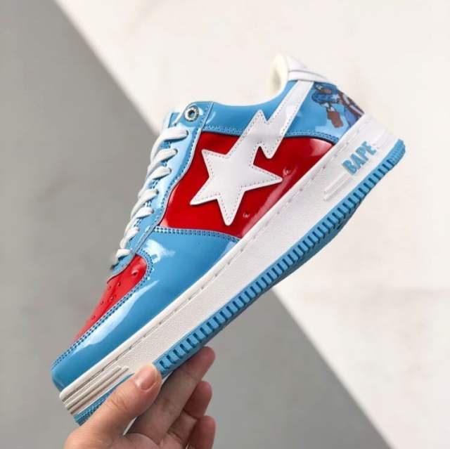 A Bathing Ape Bape Sta x Marvel Shoes Sneakers (Iron Man/American Capitan/Hulk/Black Widow/Thunder God)