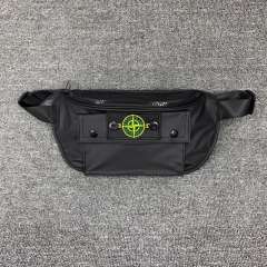 Stone Island Pocket Shoulder Bag Black Army Green
