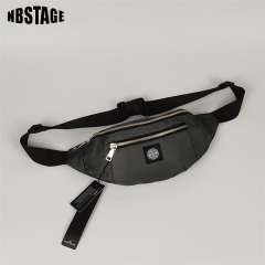 Stone Island Nylon Shoulder Bag (Black/Army Green)