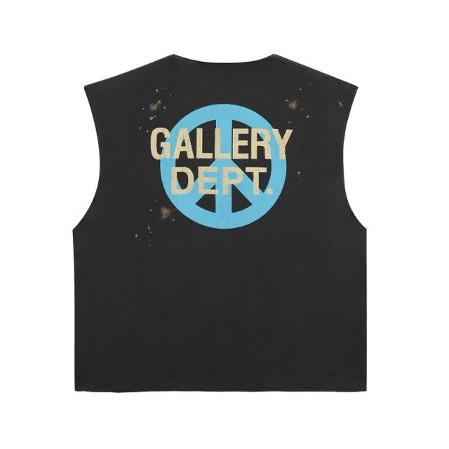 Gallery Dept BEACH letters summer vest black